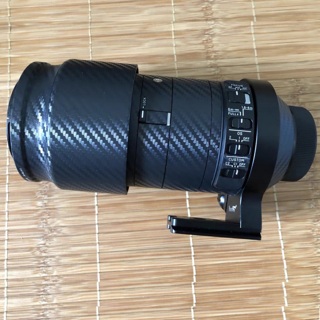 國際牌 適用於 Sigma 100-400mm f5-6.3 DG DN 適用於索尼 E 卡口松下 L 相機鏡頭貼紙外套