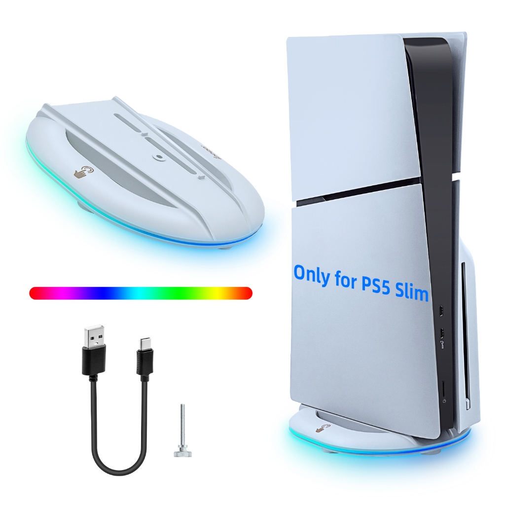 Ipega 通用 RGB 立式支架 適用於 PS5 Slim DE/UHD主機