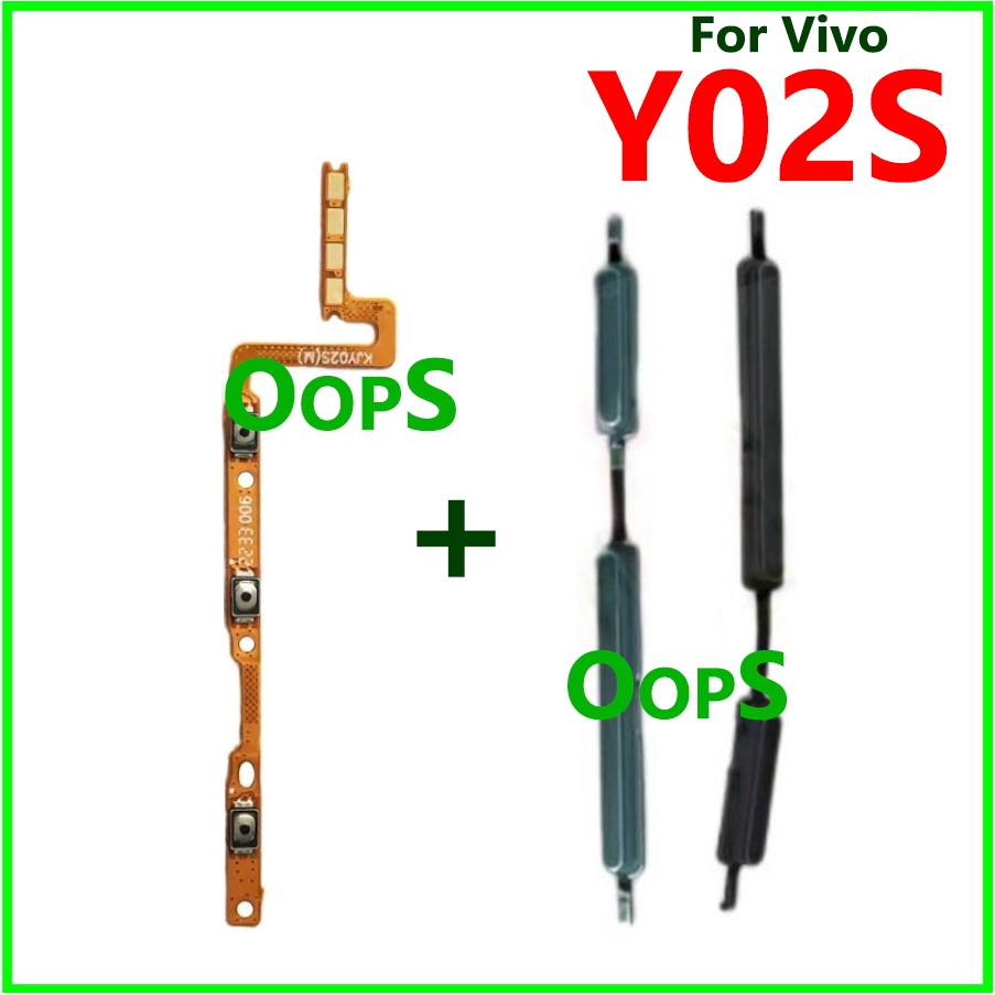 Y02s 電源開關音量按鈕 vivo Y02S 向上向下側鍵開關按鈕 Flex Ribbon 用於更換