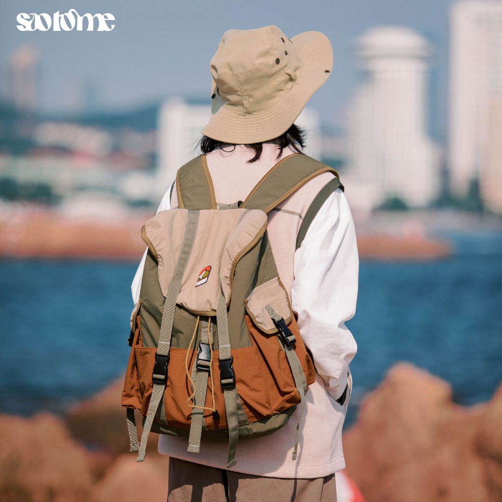 Saotome 日本時尚品牌街頭運動輕便背包戶外登山包旅行包
