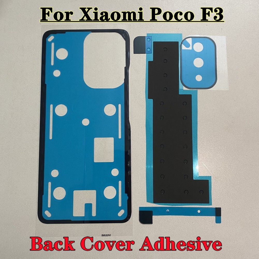 XIAOMI 適用於小米 POCO F3 後置攝像頭貼紙後蓋背膠後殼電池蓋膠帶 POCO F3 散熱棉