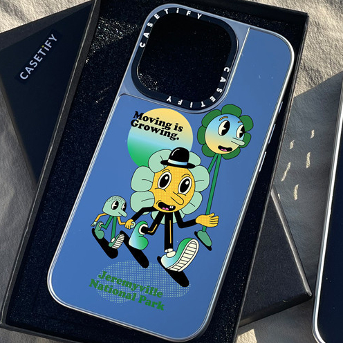 Casetify X Move is Growing 磁吸黑銀鏡面啞光黑 IPhone 手機殼 IPhone 15 14