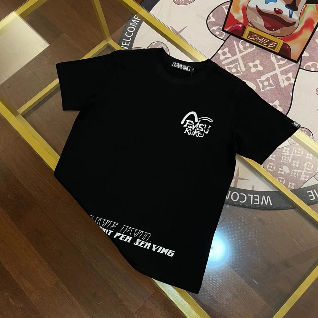 日本EVISU新款福神手刷式海鷗標誌印花短袖T恤