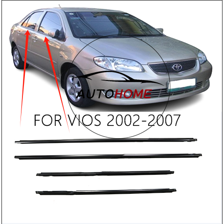 丰田威驰 1 套(4 件)適用於 TOYOTA VIOS 2002 2003 2004 2005 2006 2007 擋