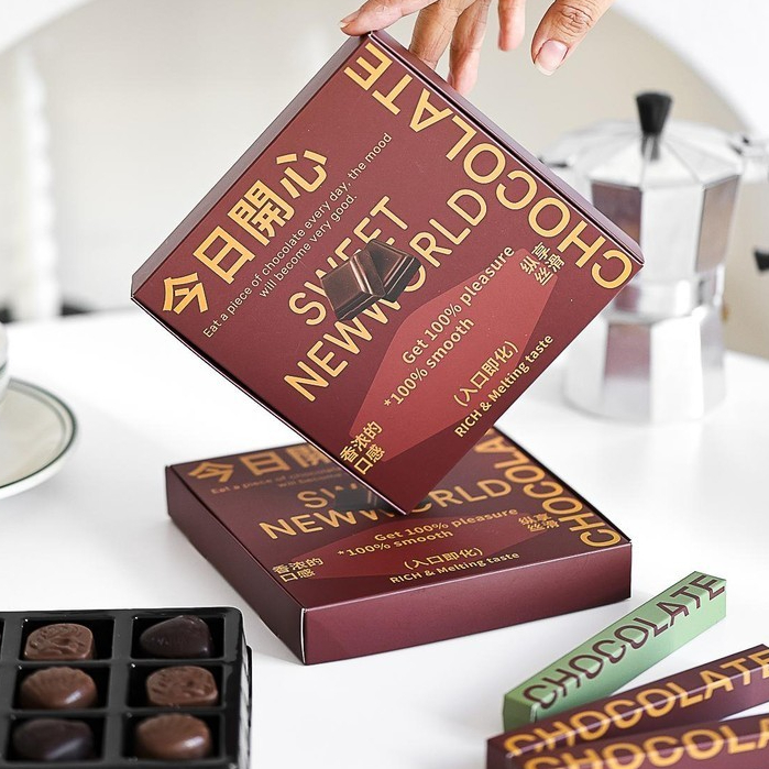 【現貨】【巧克力包裝盒】日式 生巧 高檔包裝 禮品盒子 情人節 手工松露 9宮格 抹茶 巧克力 包裝盒
