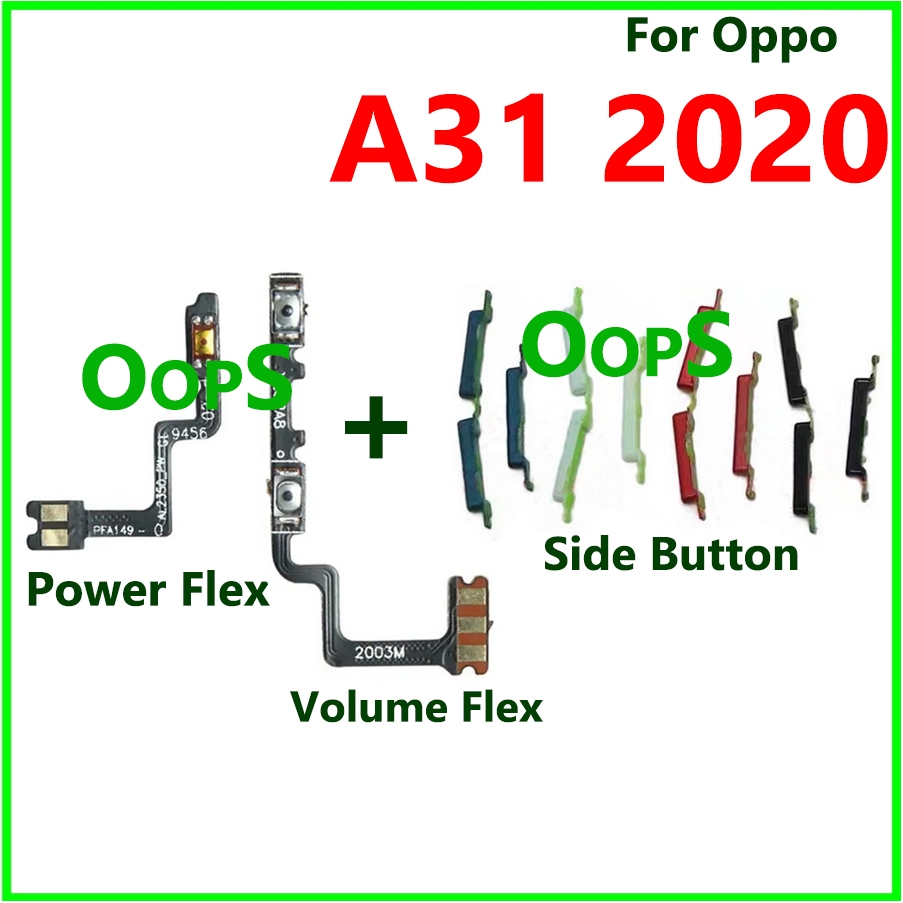 適用於 OPPO A31 2020 ON OFF 音量側按鈕按鈕排線的電源開關按鈕 flex