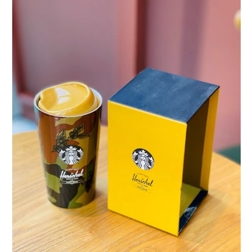 2018 Starbucks X Herschel 咖啡起源陶瓷杯迷彩雙層杯絕版限量經典系列