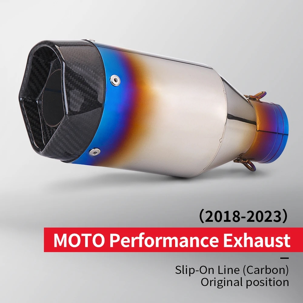 Mt09 Z400 R3 450SR Z900通用51MM高性能機車排氣管後照鏡尾段
