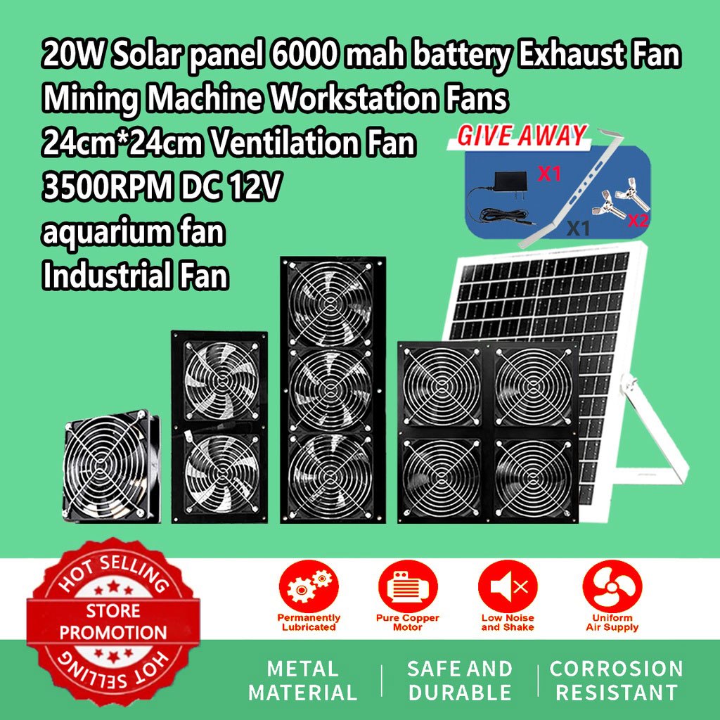 排氣扇 Kipas Ekzos 換氣扇 25W太陽能電池板自動 3500RPM 強大的 WiFi 路由器冷卻風扇超薄窗扇