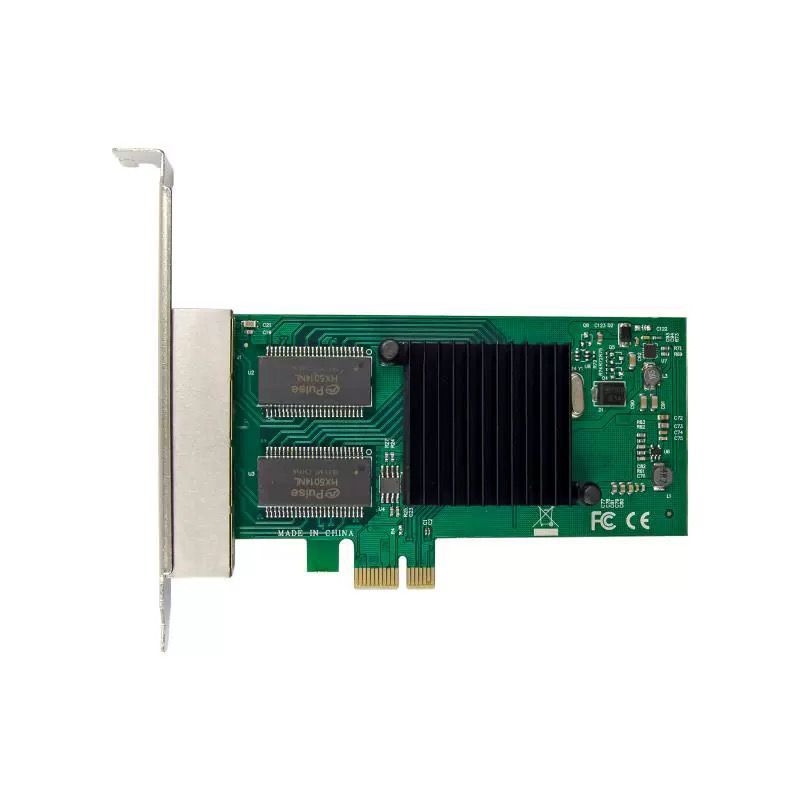 I350-T4 PCIe x1四口千兆網卡工控機採集卡Intel350am4 四口網卡 千兆網卡