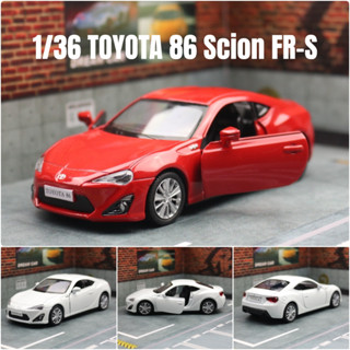 豐田 RMZ CITY 1:36 Toyota 86 Scion FR-S 模擬壓鑄汽車模型壓鑄合金金屬微型迴力系列男孩