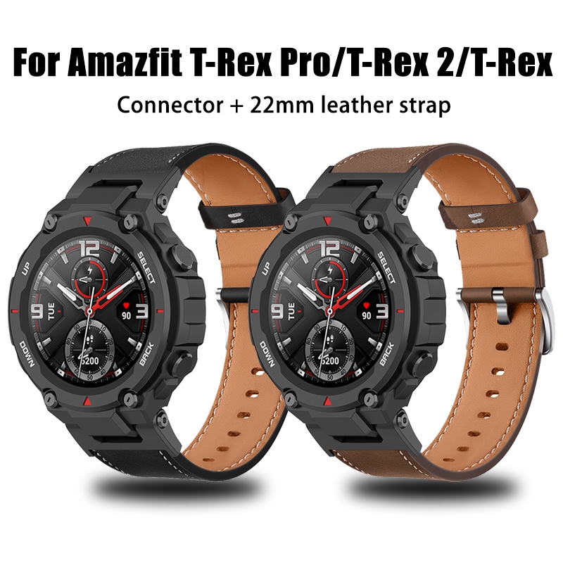 Amazfit T-Rex 2 Pro 皮革錶帶時尚女士男士智能手錶錶帶適用於 Amazfit Trex2