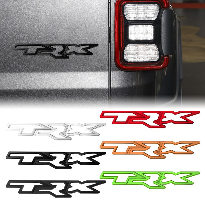 FIESTA 福特 TRX 標誌福克斯蒙迪歐嘉年華 Ecosport 運輸外部配件的金屬車身擋泥板側後行李箱徽章貼紙