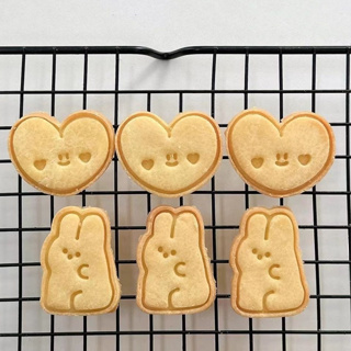 工廠批發價 韓系可愛創意小兔愛心餅乾曲奇 烘焙工具 3D可愛ins卡通DIY家用模具