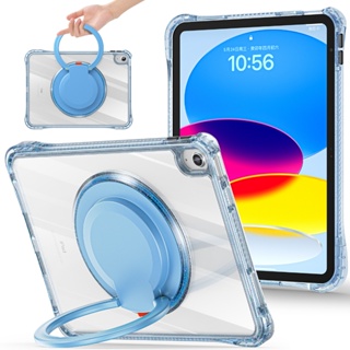 防震防摔保護套 iPad 第 10 代保護套 10.9 英寸保護套 2022 兒童款半透明可旋轉款支架皮套
