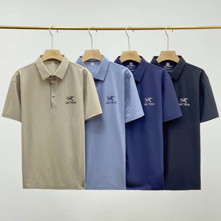 鳥男士舒適四色新款經典撞色條紋短袖Polo衫