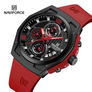 Naviforce Original 男士手錶運動防水計時手錶軍事奢華高級商務男士手錶 8051T