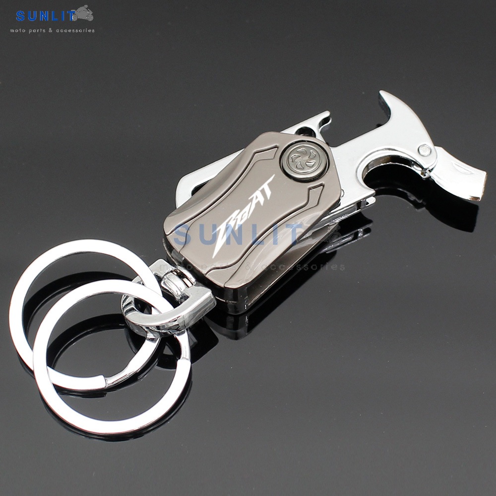 HONDA 適用於本田 Beat Fi 110 V1 V2 創意多功能摩托車標誌鑰匙扣合金金屬鑰匙圈