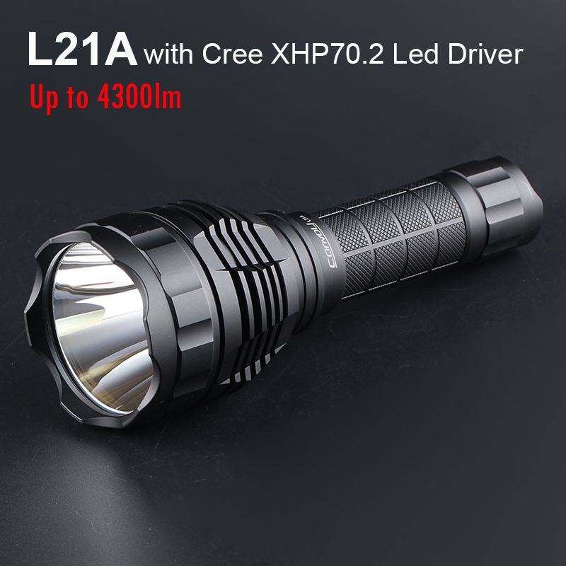 Convoy L21A 帶 Cree XHP70.2 Led Linterna 手電筒高 21700 手電筒強力手電筒燈