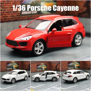 裕豐RMZ CiTY 1:36 Porsche Cayenne 回力玩具車 兩開門 授權合金模擬汽車模型 蛋糕模型裝飾品