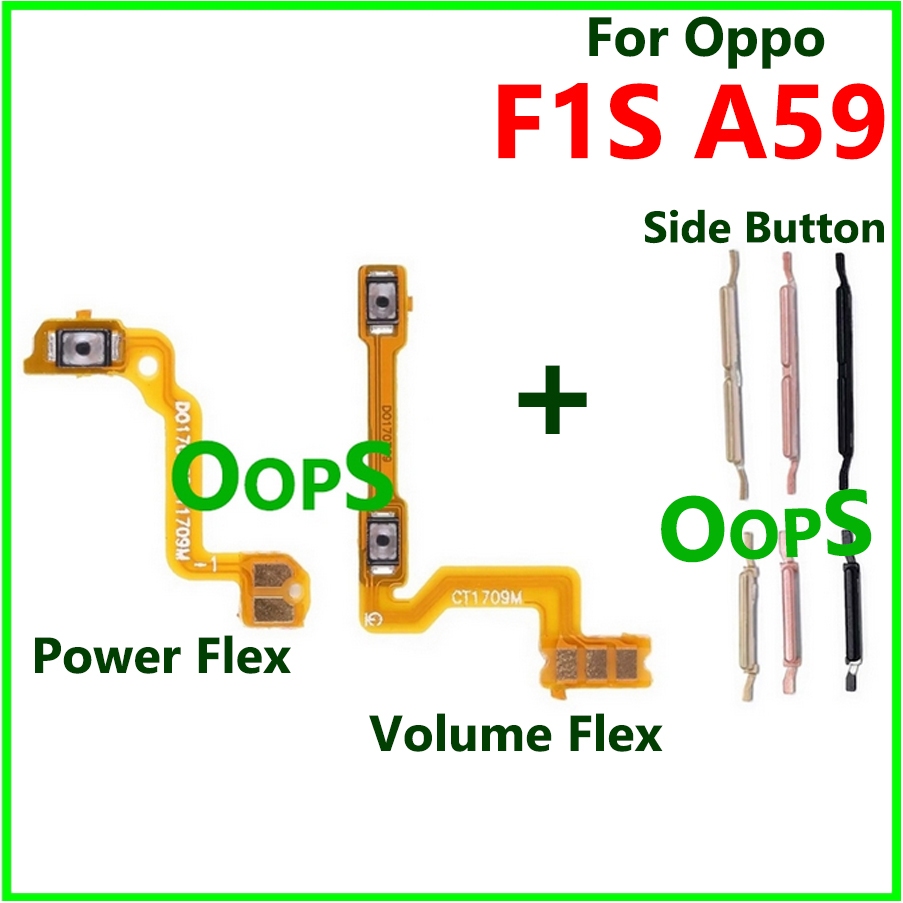 電源音量按鈕 FLEX 適用於 Oppo F1S A59 電源開關和音量側鍵按鈕 RIBBEN FLEX