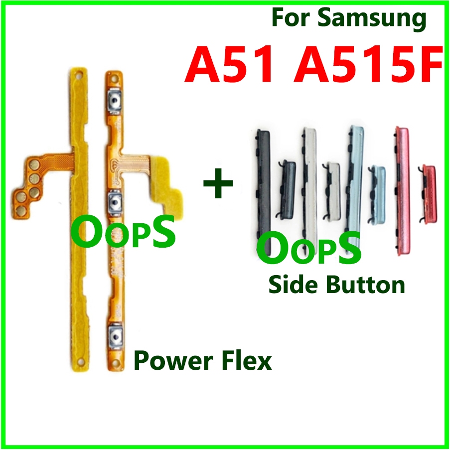 SAMSUNG 適用於三星 Galaxy A51 2020 A515F 音量電源側按鈕排線的電源開關音量 Flex