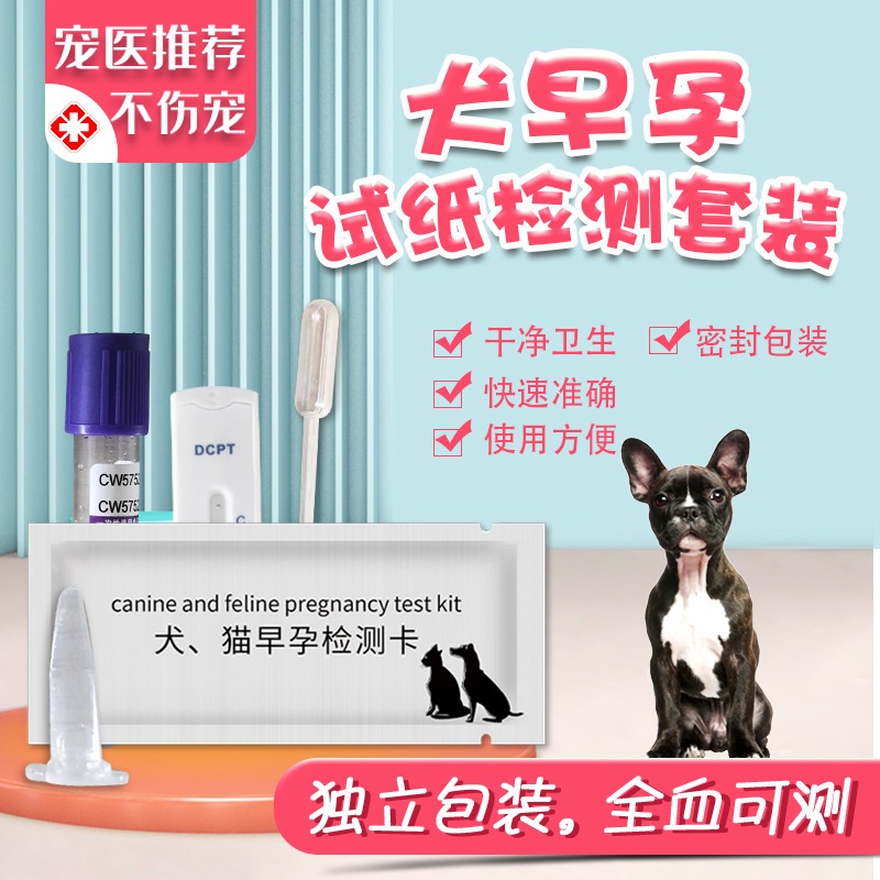 狗狗驗孕試紙 犬早孕檢測卡 寵物試紙 常備測試用品寵物驗孕棒