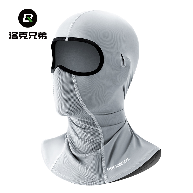Rockbros 騎行面罩輕便透氣UPF防曬防紫外線冰絲頭套高彈戶外運動頭套圍巾