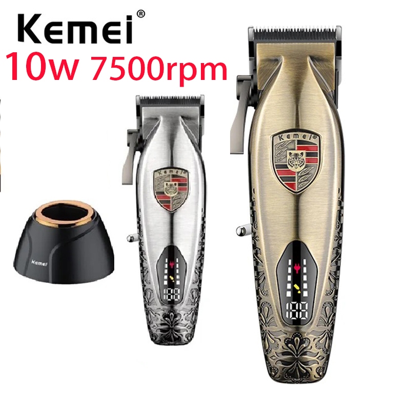 Kemei 2230 可充電理髮器理髮器褪色 10w 7500RPM 理髮機專業無繩電動修剪器男士