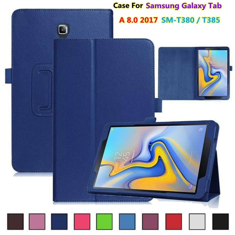 SAMSUNG 三星 Galaxy Tab A 8.0 2017 SM-T380 T385 翻蓋皮套保護套三星 T380
