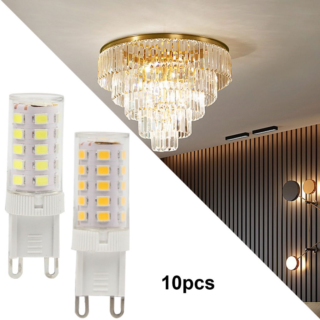 10 件裝 LED 燈泡針低壓替換鹵素客廳酒吧吊墜玉米明亮燈陶瓷底座臥室夜間節能