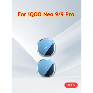 3 片全覆蓋三維背面曲面鏡頭屏幕保護膜鋼化玻璃相機保護膜適用於 iQOO Neo 9 Pro iQOONeo9 iQOO