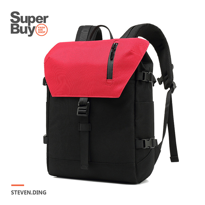 【Superbuy】時尚大容量後背包/雙肩包 15.6吋內電腦包/筆電包 男女通用通勤包/韓版簡約書包/防水戶外旅行包