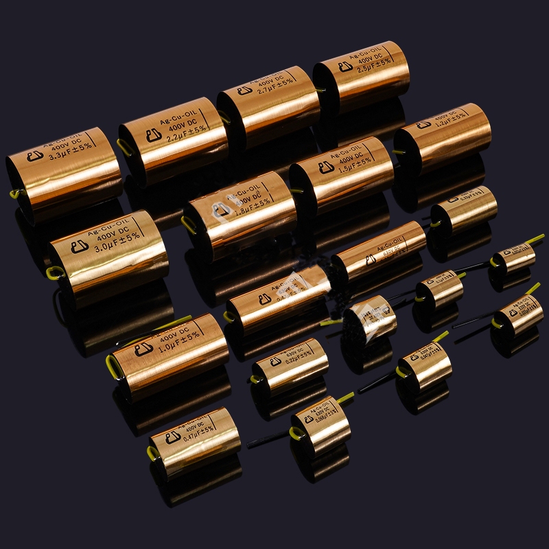 AXIAL 銅箔油浸軸向高端電容hifi音響diy音箱汽車喇叭分頻器分頻器耦合升級