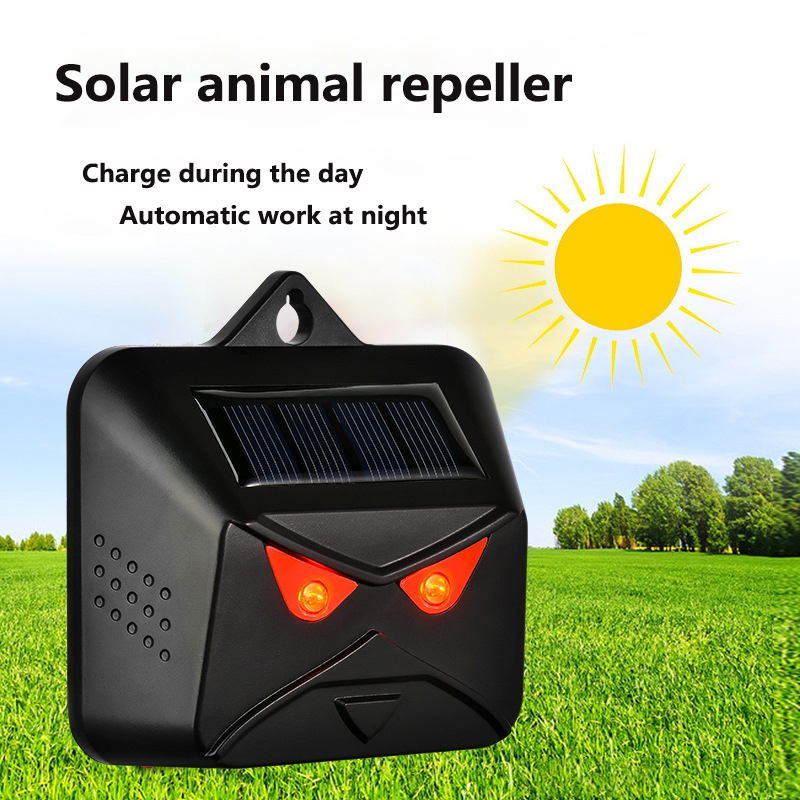 太陽能動物驅趕器LED閃爍雷射燈驅鼠驅狼驅鳥驅鹿威懾器