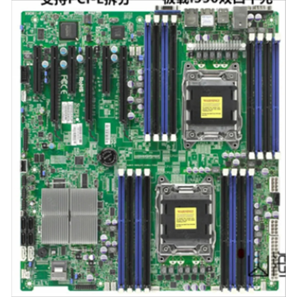 Supermicro X9DR3-F X79主板C602芯片組支持NVME PCI-E分體雙CPU服務器主板雙1000M