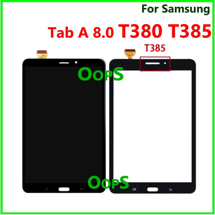 SAMSUNG 適用於三星 Galaxy Tab A 8.0 2017 T385 T380 LCD 顯示屏觸摸屏數字化儀