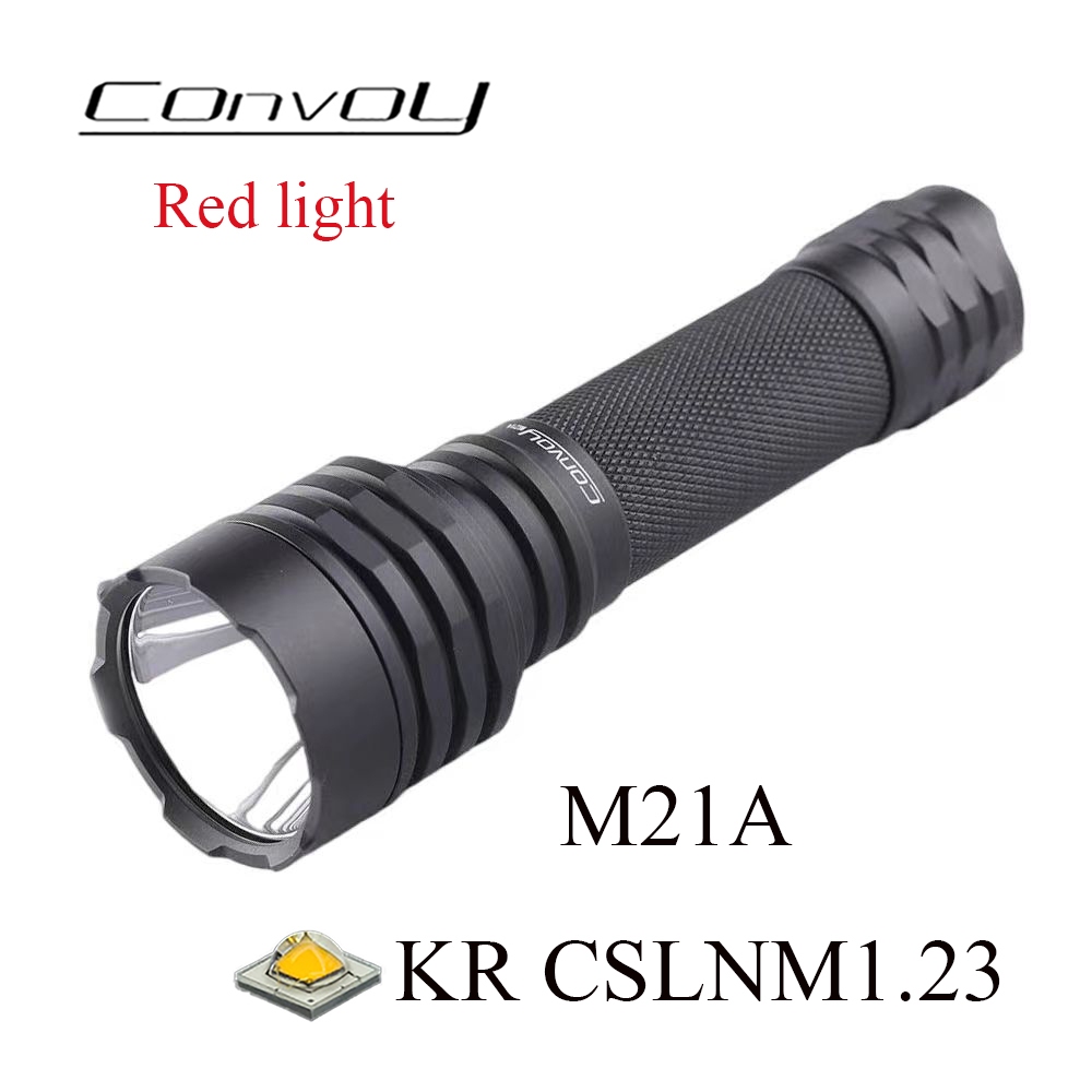 Convoy M21A KR CSLNM1.23 紅光手電筒 Linterna Led 21700 手電筒便攜式 Lat