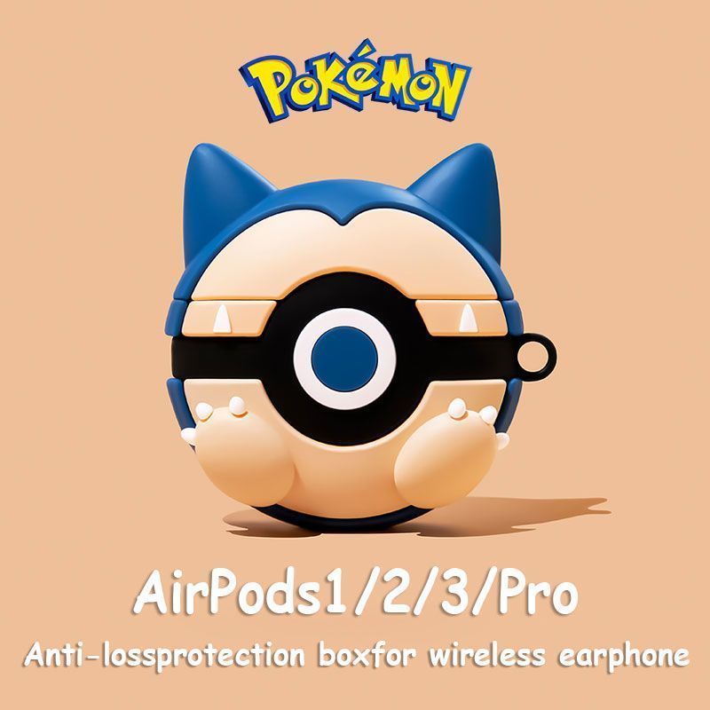 卡比獸精靈球airpods1/2/3代保護套蘋果新款3代pro卡通藍牙耳機殼