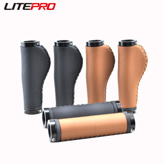 Litepro MTB 山地自行車 PU 皮革車把把手 折疊公路自行車把手舒適套自行車配件