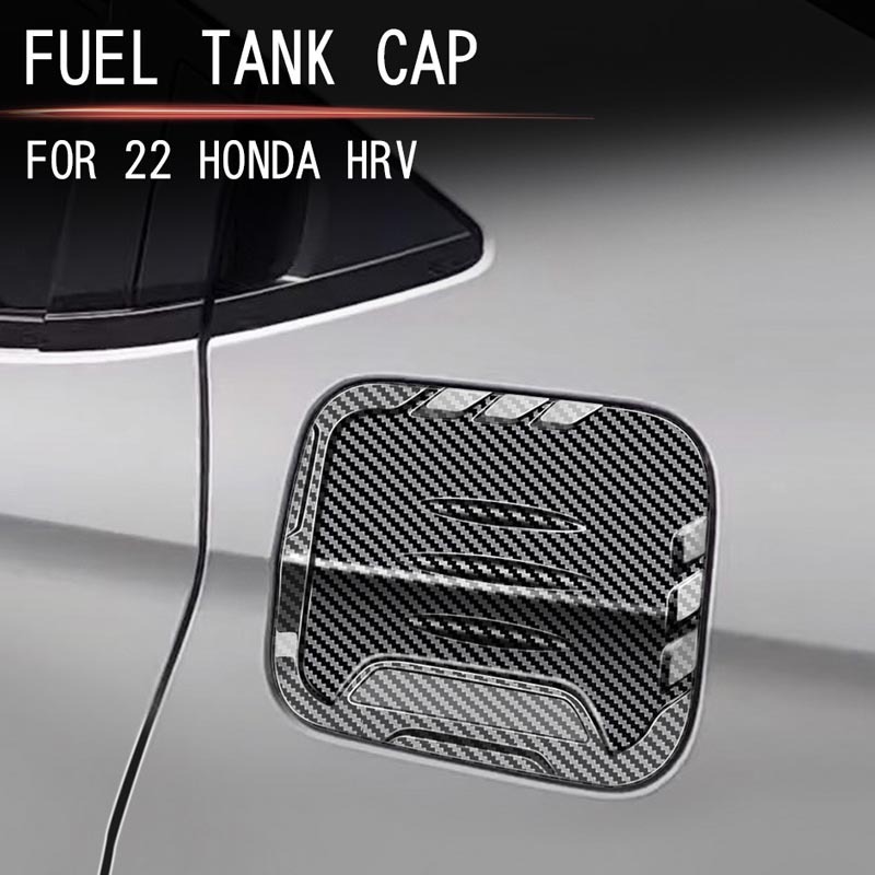 HONDA 適用於本田 Vezel/HRV 2022 2023 2024 汽車配件造型 abs 鍍鉻銀色油箱蓋裝飾條汽車