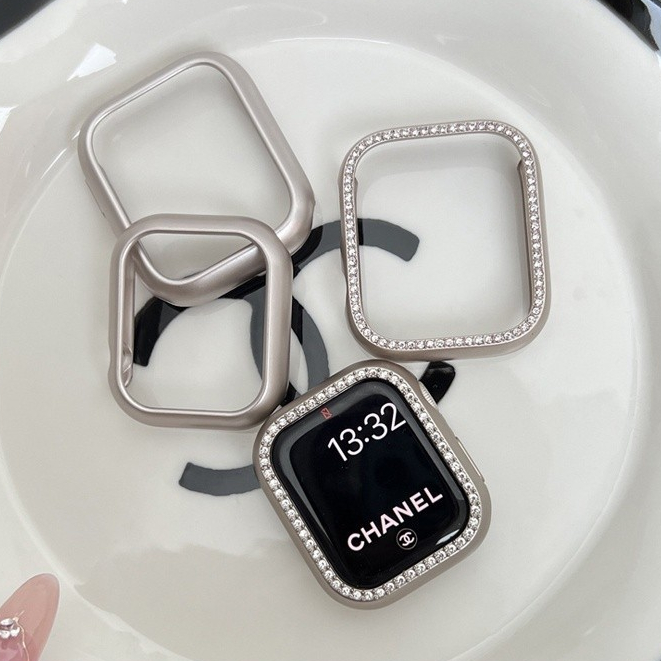 Apple Watch 星光色錶殼 Iwatch S9 8 7 6 SE防摔殼 鑲鑽表框 防震殼 蘋果手錶保護殼