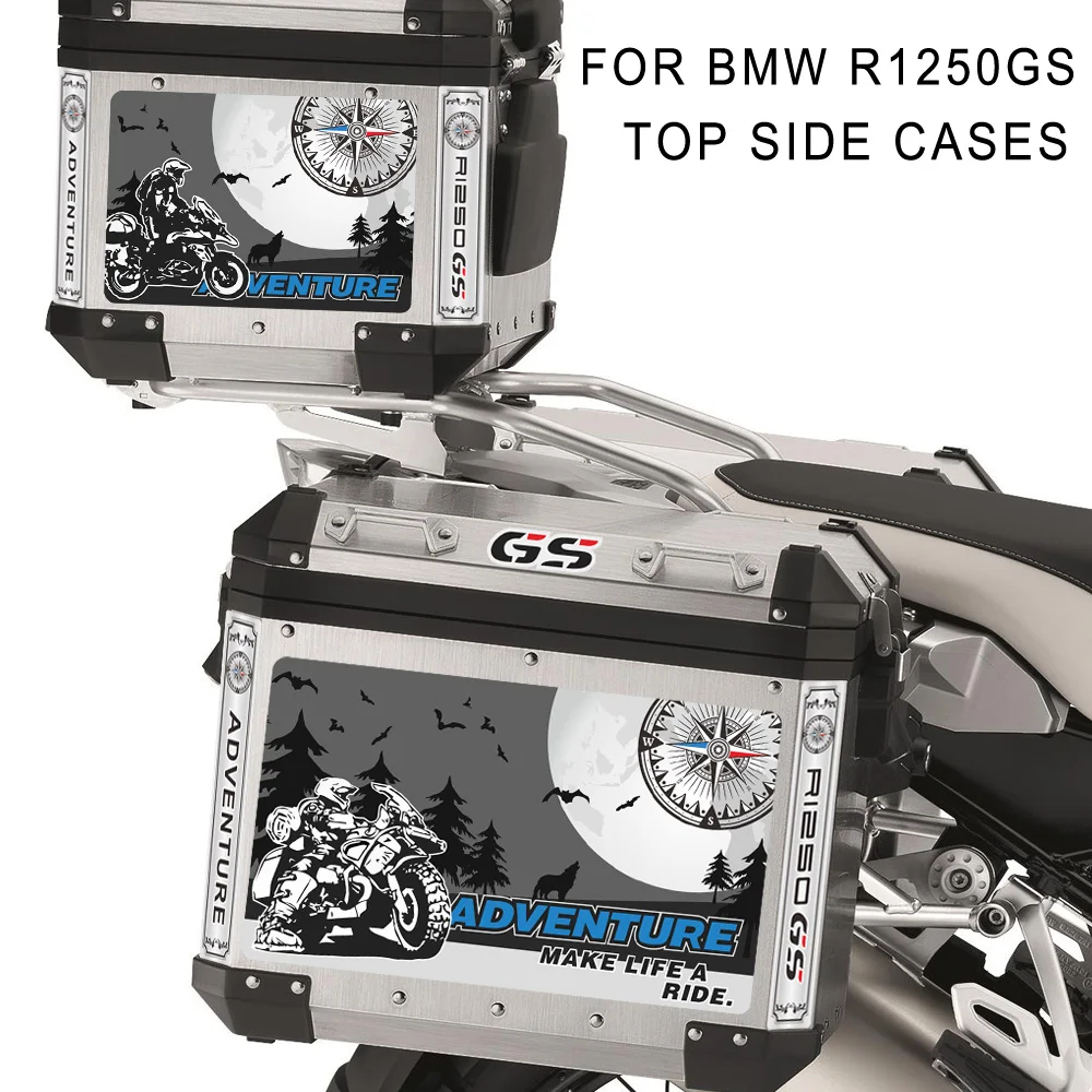 Hp 行李箱貼紙尾頂箱行李箱行李箱鋁製 Adventure 適用於 BMW R1250GS R1250 R 1250 G