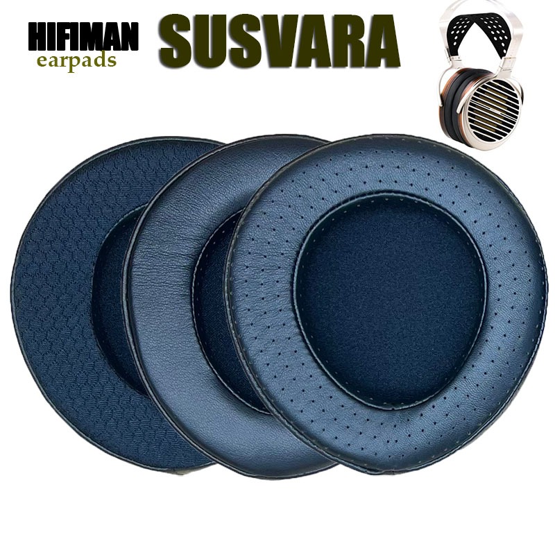 耳機替換耳墊適用海菲曼HIFIMAN SUSVARA纖維耳罩小羊皮耳套耳機泡沫墊EARPADS