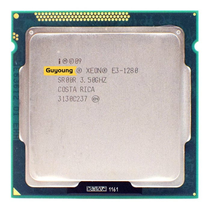 Yzx 至強 E3 1280 E3-1280 3.5GHz SR00R 四核 LGA 1155 CPU 處理器