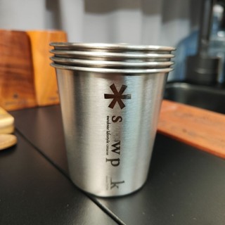 露營不鏽鋼水杯 咖啡杯 啤酒杯 果汁杯 野餐 便攜 4個裝戶外高顏值ins 客製化 Snow Peak