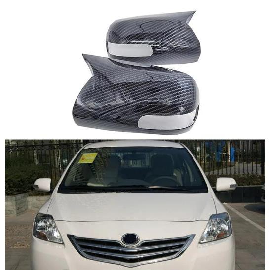 丰田威驰 Toyota VIOS NCP93 2007-2013 改裝後視鏡罩側後視鏡外殼外殼碳纖維 1 對
