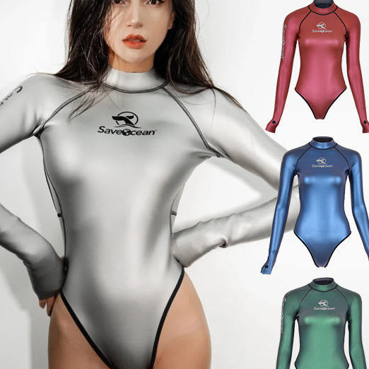=24小時現貨秒發 現貨發售Bestdive SaveOcean自由潛水溼衣潛水服女2MM炫彩比基尼