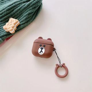 卡通熊和兔子 3D 軟矽膠保護殼,防震保護套,相容 Apple AirPods 1 2 Pro 3 Pro2