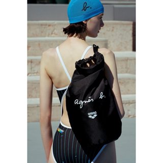 日本 新款 潮牌agnesb 男女戶外 休閒街頭旅行包 手提單肩斜挎鎖口水桶包 ab防水斜背包